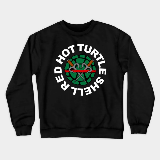 Red Hot Turtle Shell Crewneck Sweatshirt by Melonseta